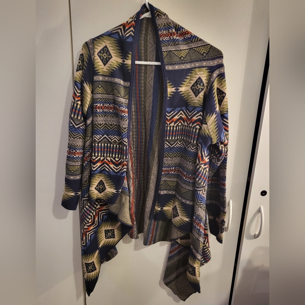 Ruff Hewn Womans Large Multicolor Cardigan